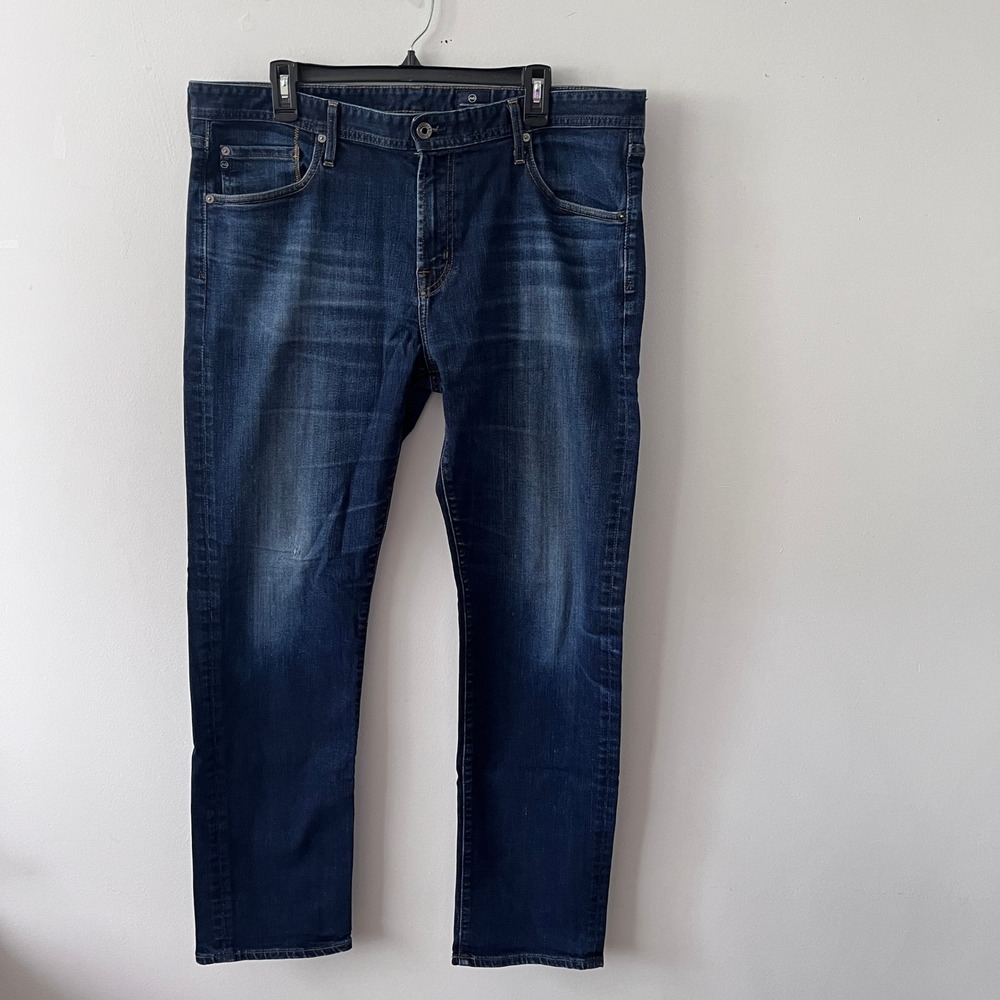 AG Adriano Goldschmied The Graduate Jeans Mens 38x32 Blue Slim Straight Classic